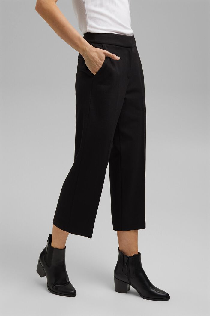 Spodnie SOFT PUNTO Mix + Match, BLACK, detail image number 0
