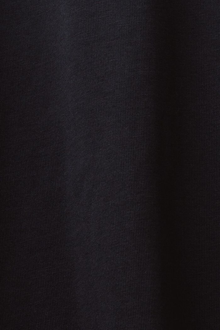 Logowany T-shirt z bawełnianego dżerseju, BLACK, detail image number 5