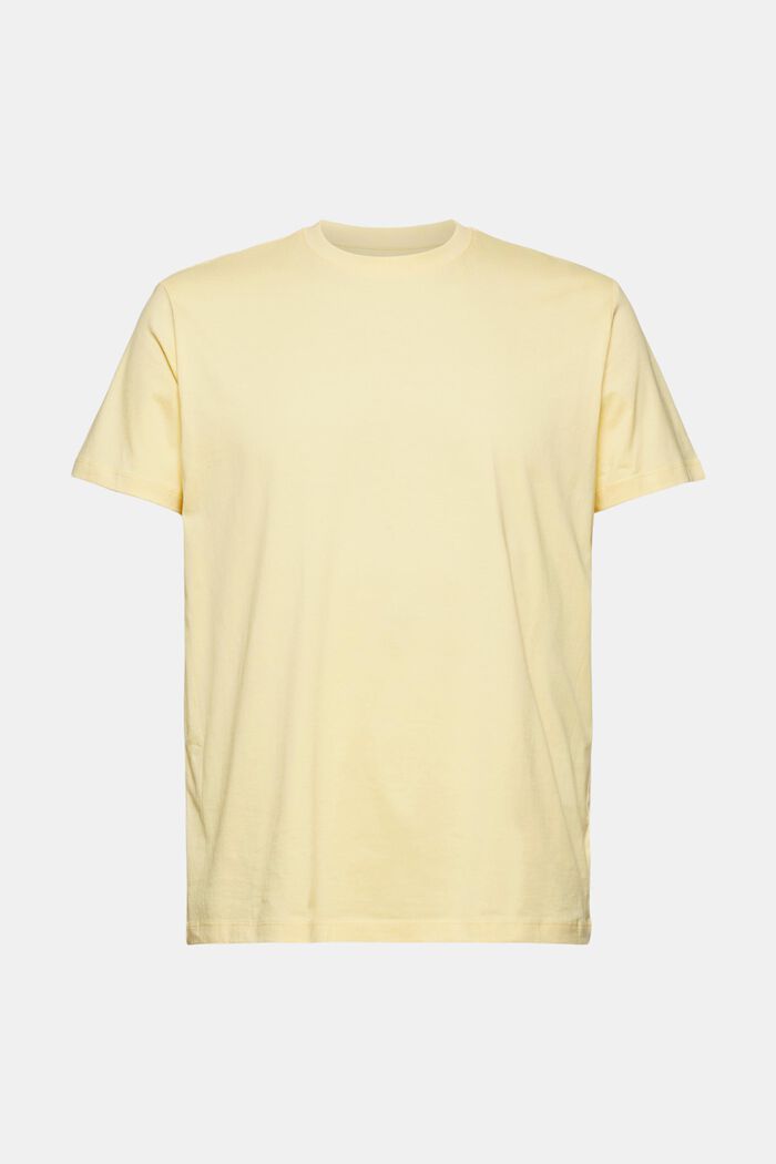 Jerseyowy T-shirt w 100% z bawełny organicznej, LIGHT YELLOW, detail image number 0