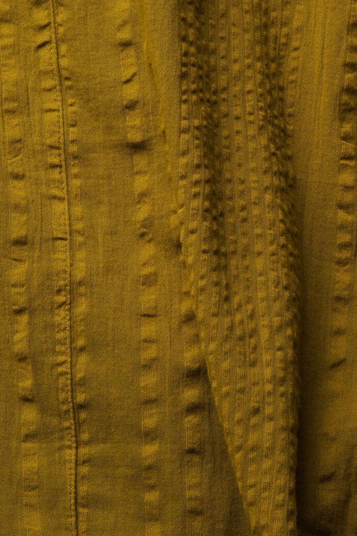 Bluzka z rękawami z falbanami, OLIVE, detail image number 4