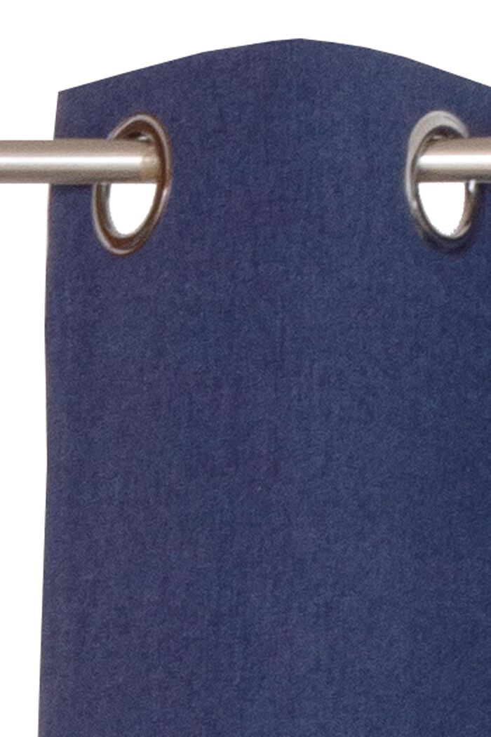 Zasłona z oczkami z tkaniny, NAVY, detail image number 1