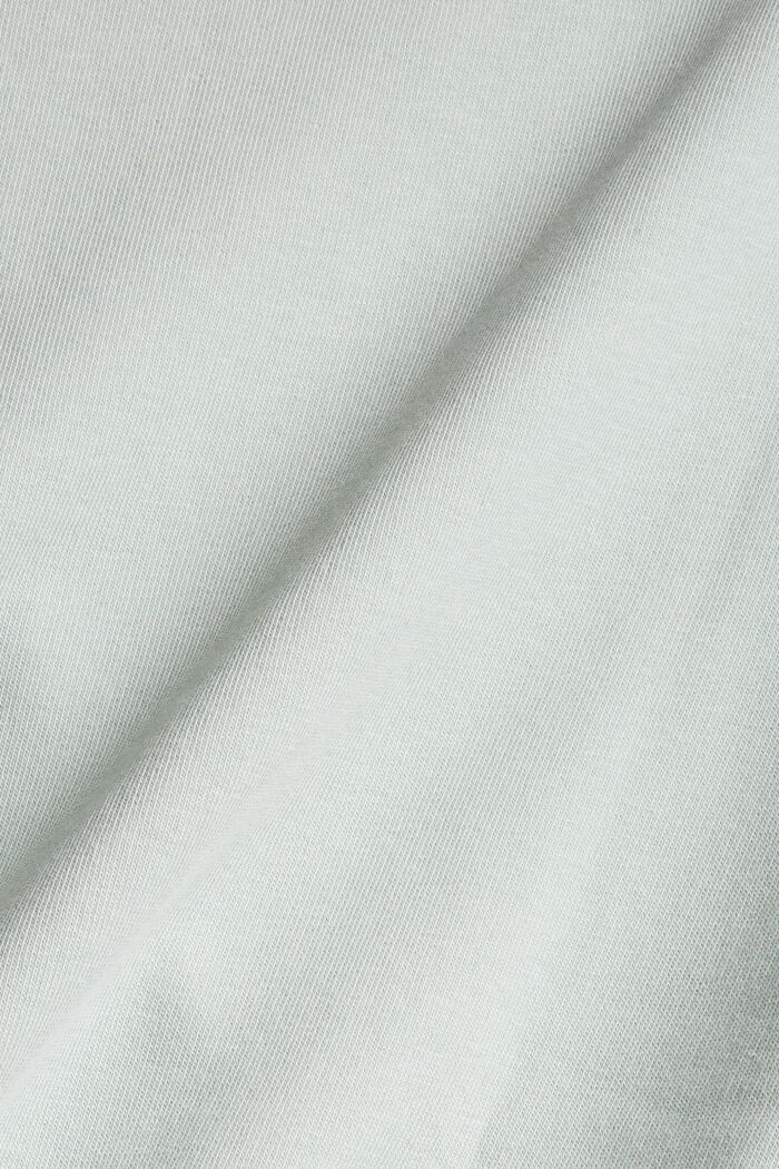 Szorty z dzianiny dresowej z mieszanki z bawełną ekologiczną, PASTEL GREEN, detail image number 4
