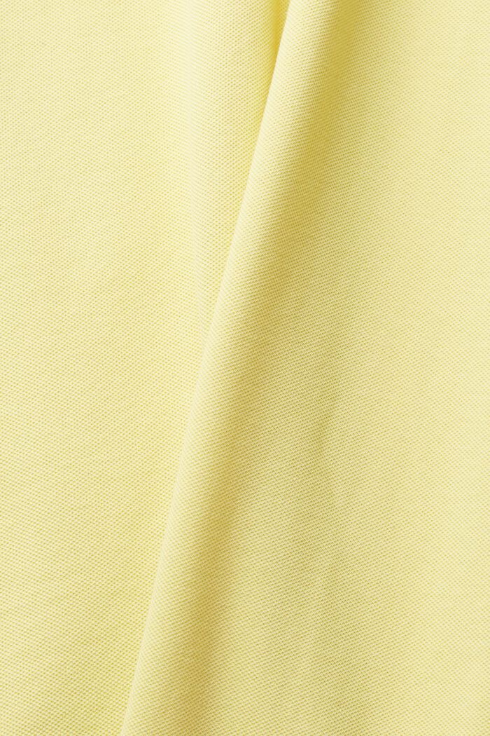 Koszulka z bawełny, YELLOW, detail image number 4