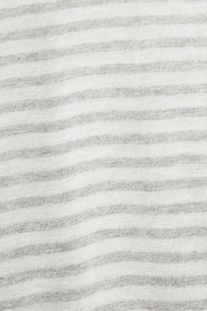 Sweter z bawełny w paski, LIGHT GREY, detail image number 4