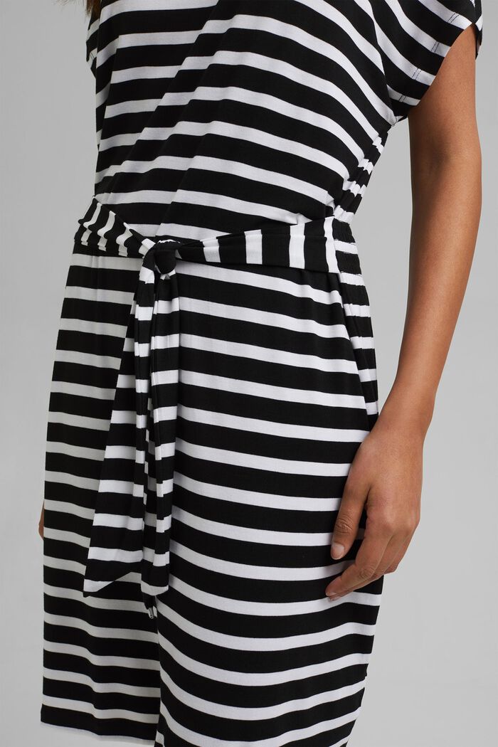 Sukienka plażowa z dżerseju z LENZING™ ECOVERO™, BLACK, detail image number 5