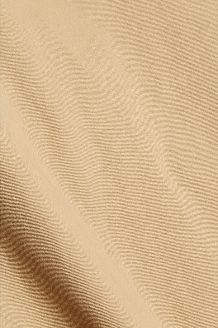 Spodnie chino z bawełny ekologicznej z brelokiem, BEIGE, detail image number 4