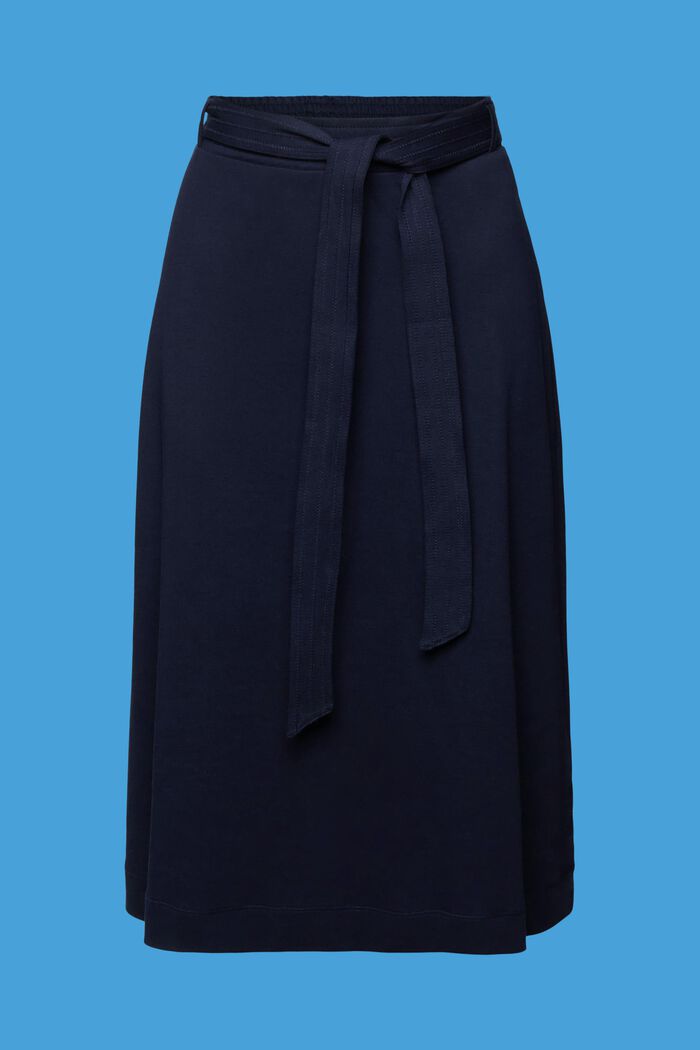 Spódnica z dżerseju z paskiem, NAVY, detail image number 6