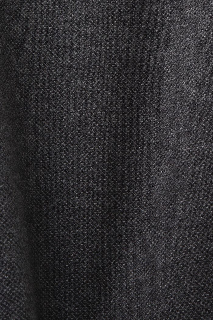 Szerokie spodnie z bawełną ekologiczną, DARK GREY, detail image number 6