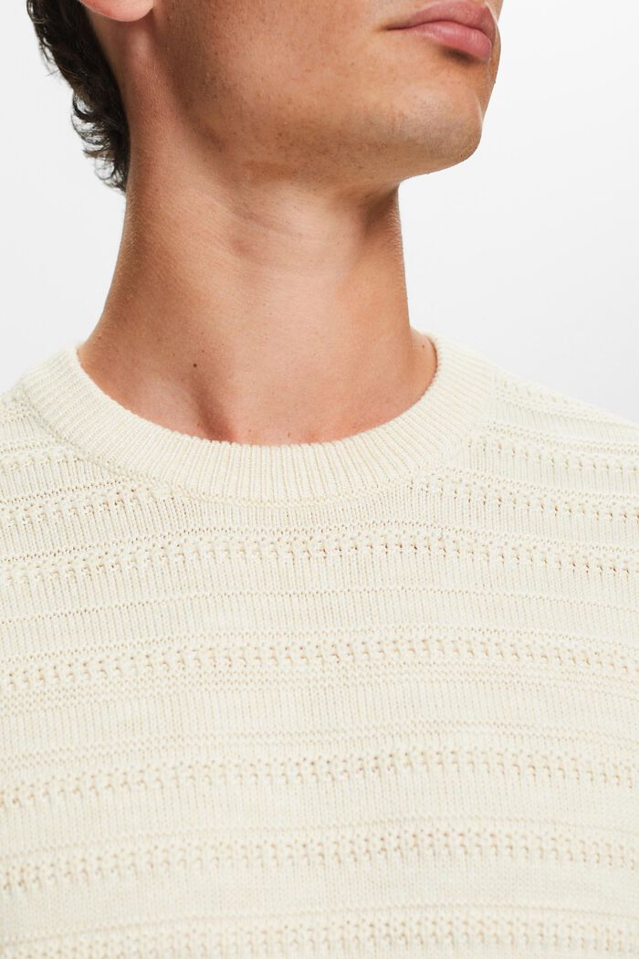 Fakturalny sweter z bawełny, ICE, detail image number 1