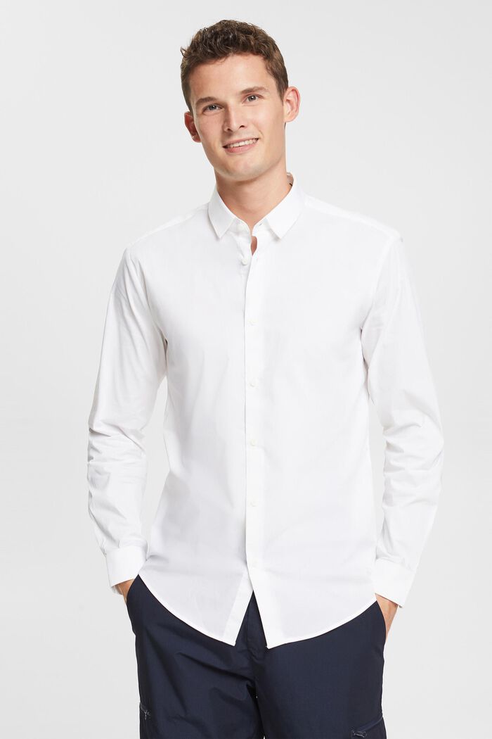 Koszula, fason slim fit, WHITE, detail image number 1