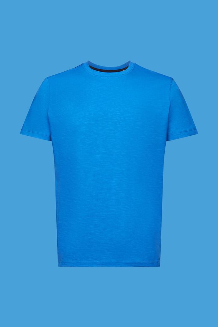 T-shirt w z bawełnianego dżerseju, BRIGHT BLUE, detail image number 6