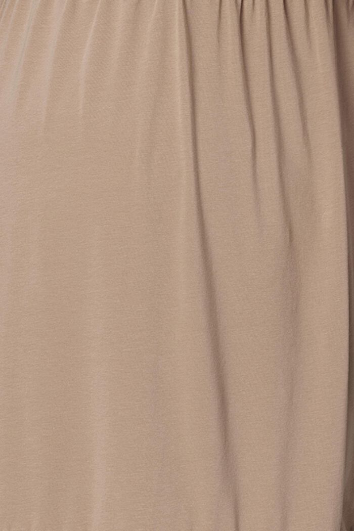 Dżersejowa sukienka z funkcją karmienia, bawełna ekologiczna, LIGHT TAUPE, detail image number 4