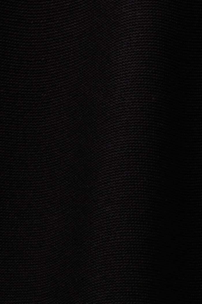 Dzianinowa sukienka z krótkim rękawem, BLACK, detail image number 4