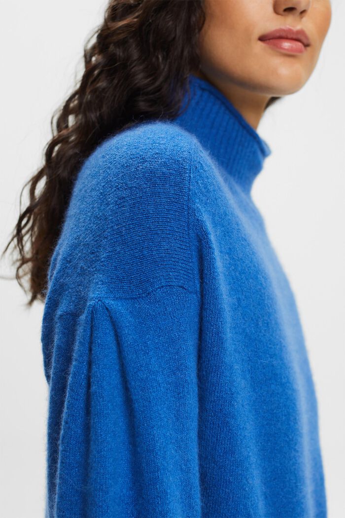 Sweter z półgolfem, BRIGHT BLUE, detail image number 2