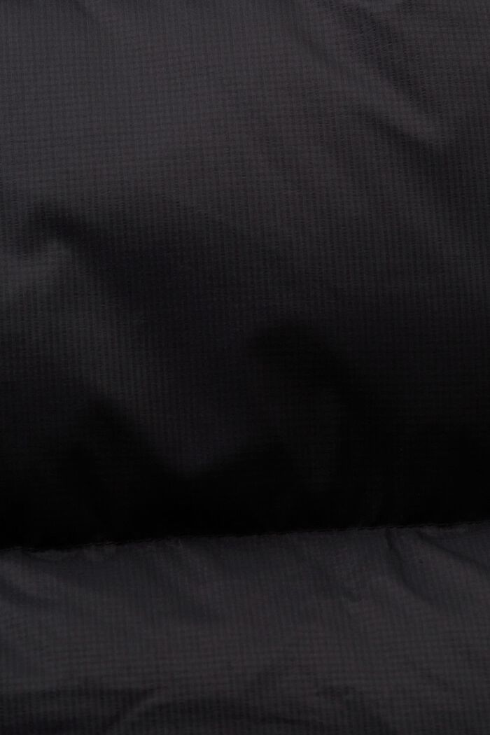 Puchowy płaszcz z kapturem, BLACK, detail image number 6