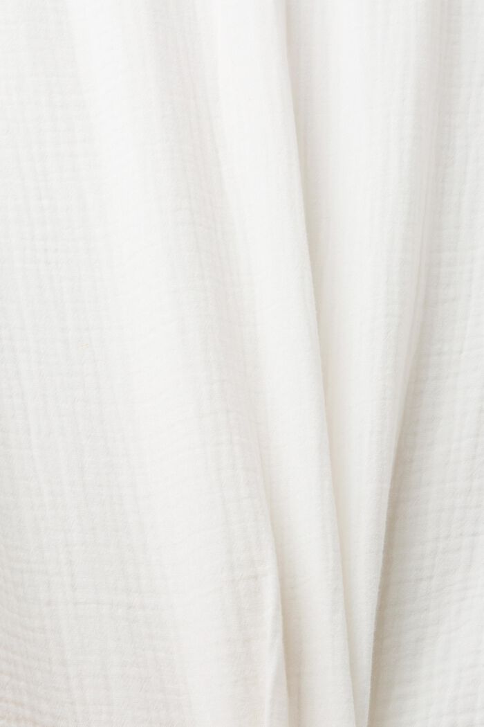 Koszula z muślinu z ekologicznej bawełny, OFF WHITE, detail image number 6
