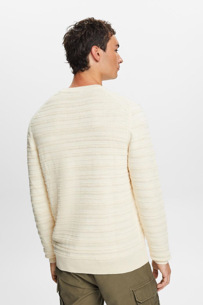 Fakturalny sweter z bawełny, ICE, detail image number 4