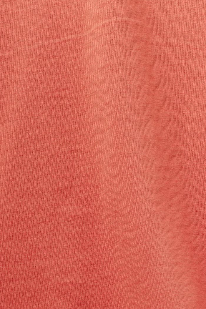 T-shirt z nadrukiem z przodu, 100% bawełna, CORAL RED, detail image number 5