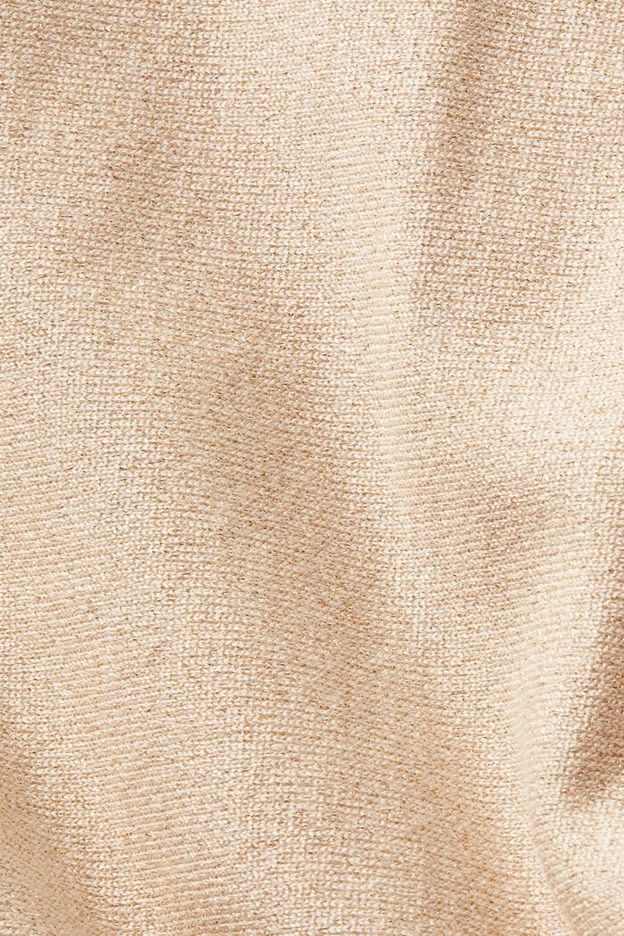 Sweter z rękawami à la nietoperz i połyskiem, LENZING™ ECOVERO™, GOLD, detail image number 5