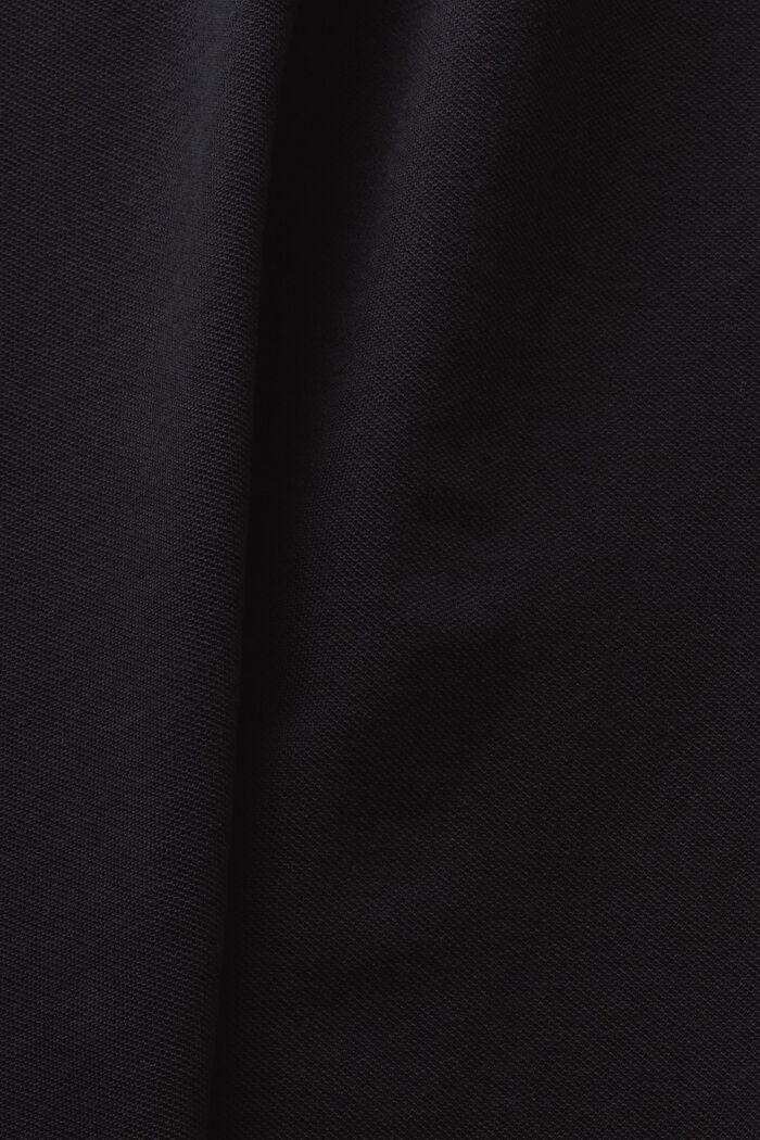 Koszulka polo z piki, BLACK, detail image number 5