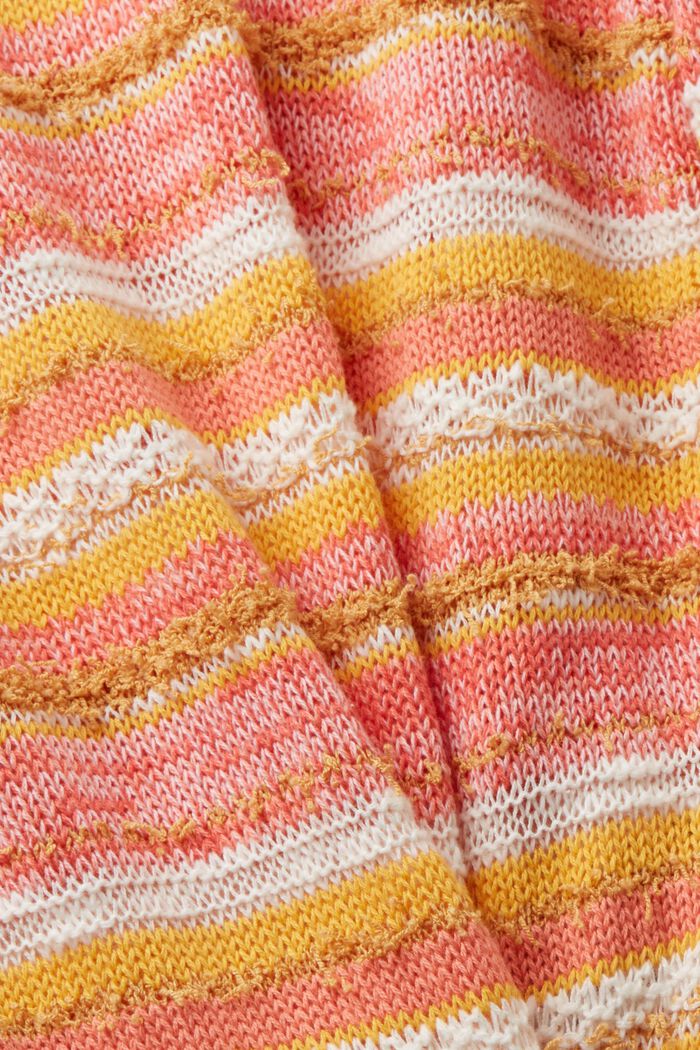 Sweter z mieszanki materiałów, ORANGE RED, detail image number 5