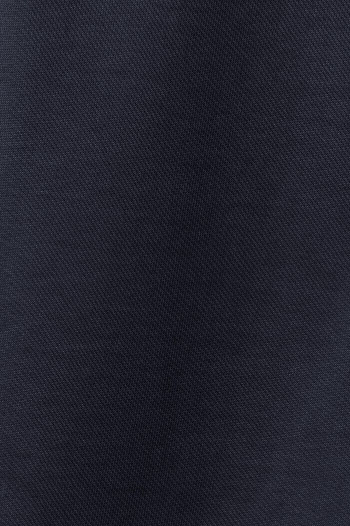 T-shirt z logo z bawełnianego dżerseju, unisex, NAVY, detail image number 5