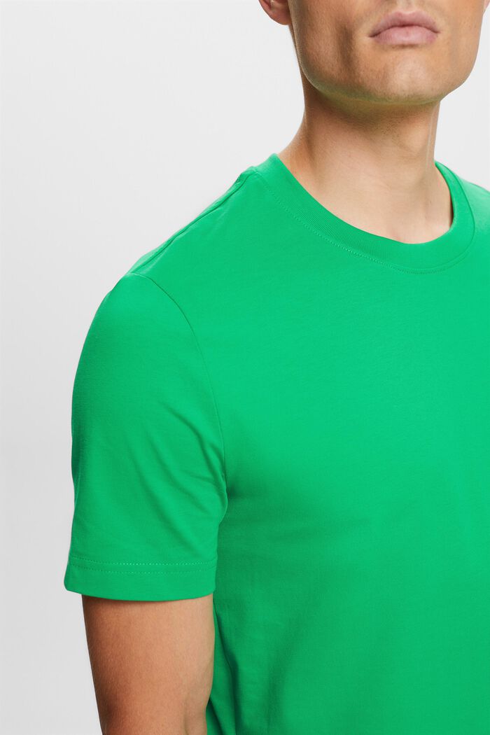 T-shirt z dżerseju z bawełny pima, GREEN, detail image number 2