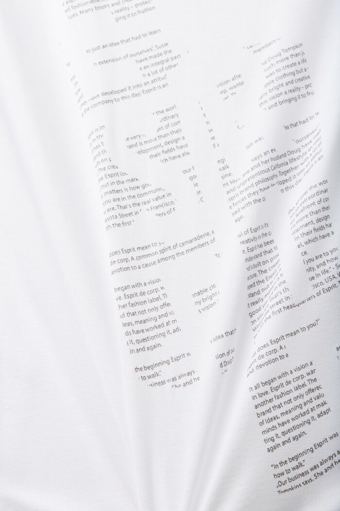 Koszulka z nadrukiem na przodzie, LENZING™ ECOVERO™, WHITE, detail image number 5