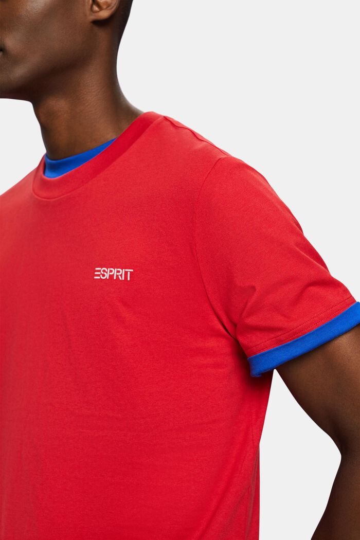 Logowany T-shirt, unisex, DARK RED, detail image number 1