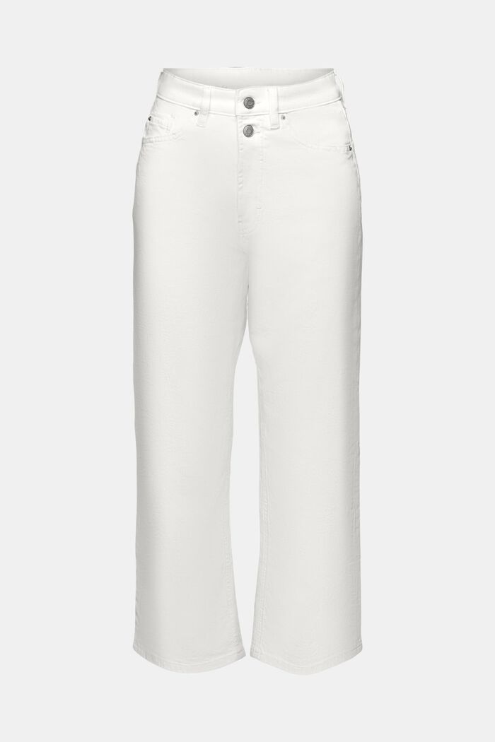Bawełniane dżinsy z prostymi nogawkami, OFF WHITE, detail image number 7