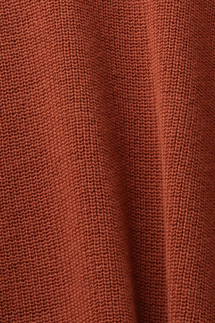 Sweter z golfem i rękawami à la nietoperz, TERRACOTTA, detail image number 4