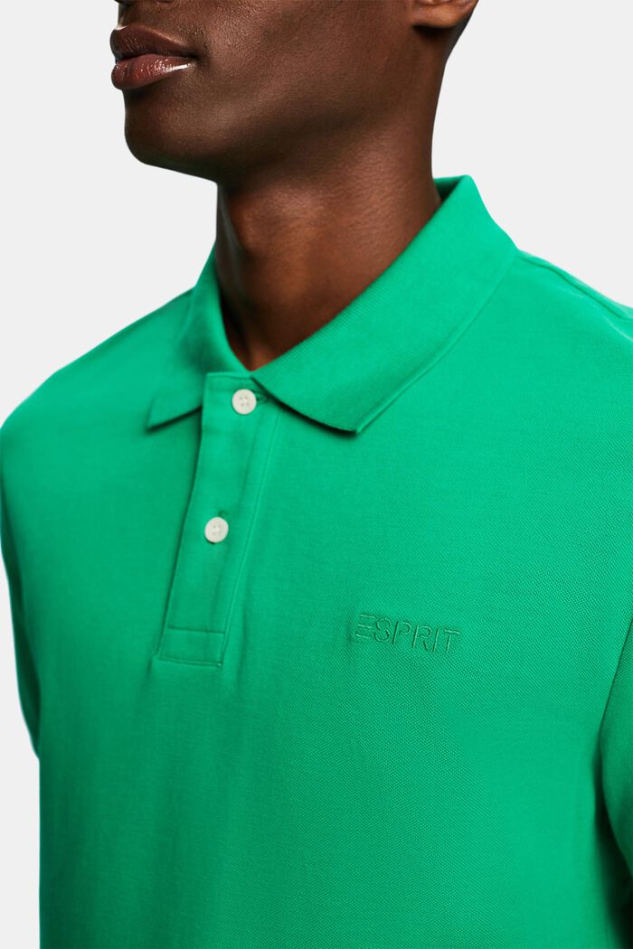 Koszulka polo z piki, GREEN, detail image number 3