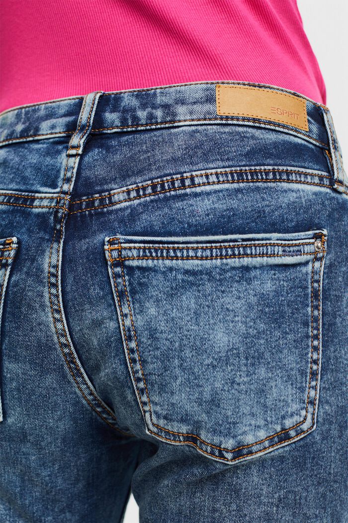 Elastyczne dżinsy slim fit, BLUE MEDIUM WASHED, detail image number 4
