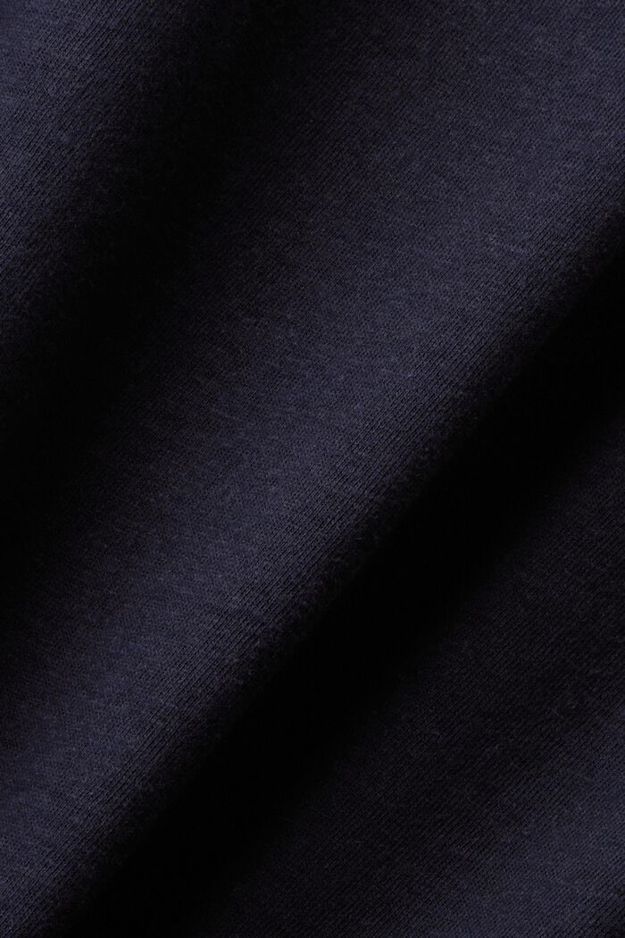 T-shirt z dżerseju, mieszanka bawełny i lnu, NAVY, detail image number 5