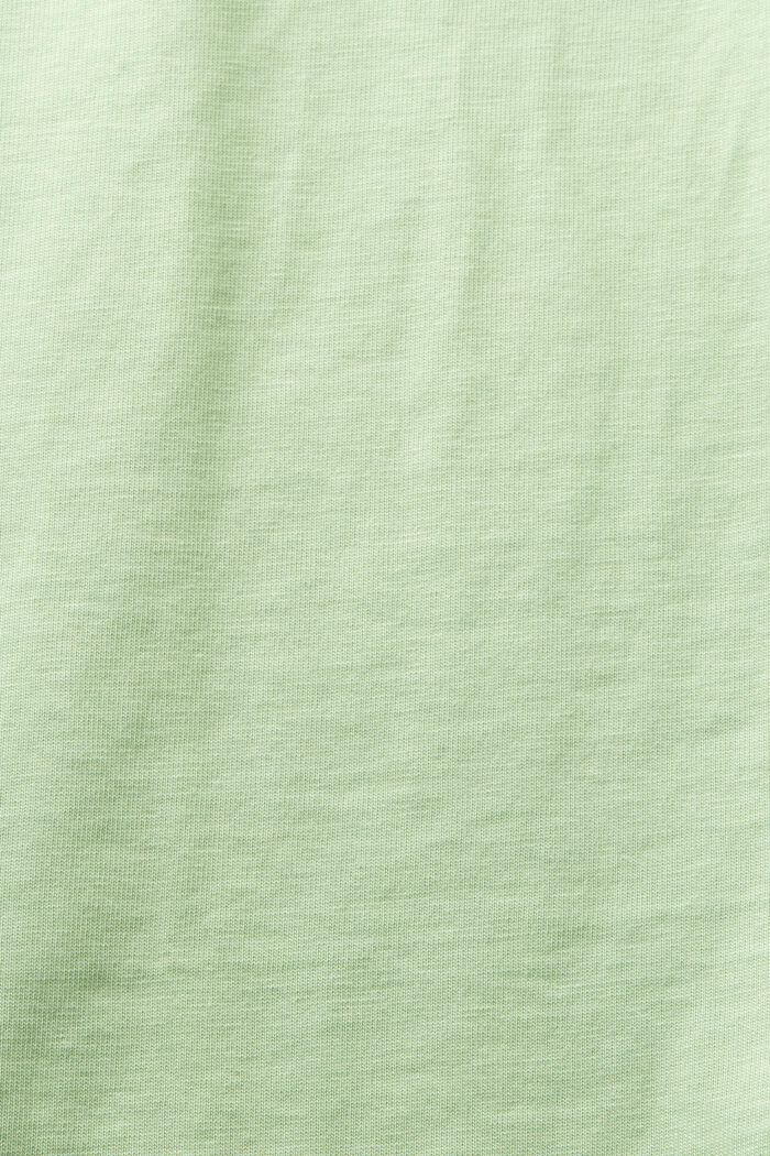 T-shirt z logo z okrągłym dekoltem, LIGHT GREEN, detail image number 5