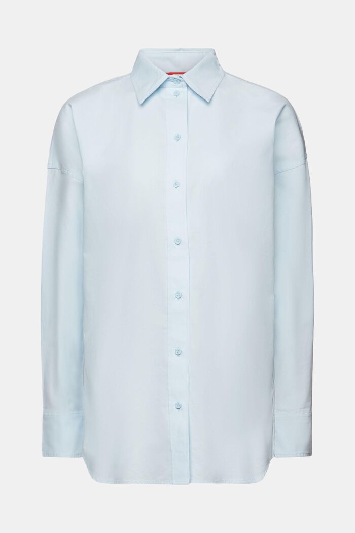 Bluzka koszulowa oversize, PASTEL BLUE, detail image number 6