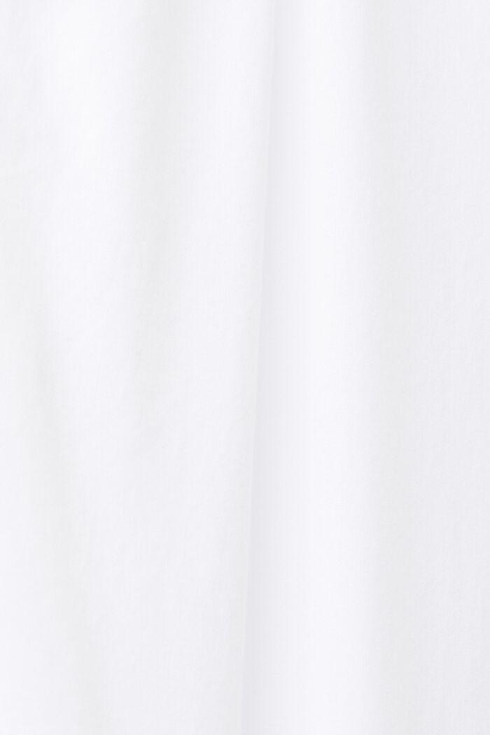 Bawełniana bluzka z wiązanym detalem, WHITE, detail image number 4
