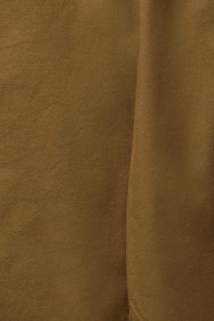 Krótkie spodnie z bawełny ekologicznej, DARK KHAKI, detail image number 1