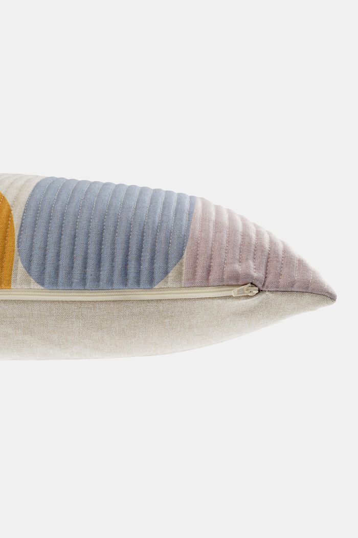 Poszewka na poduszkę z kolorowym wzorem retro w paski, MULTI, detail image number 2