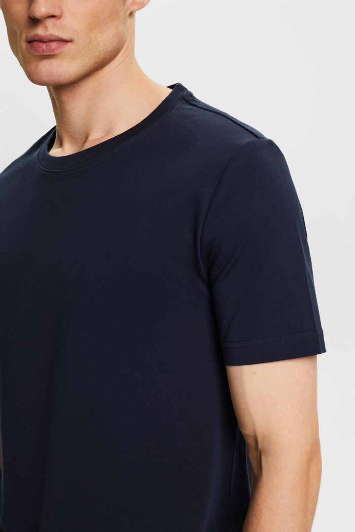Dżersejowy T-shirt z bawełny organicznej, NAVY, detail image number 2