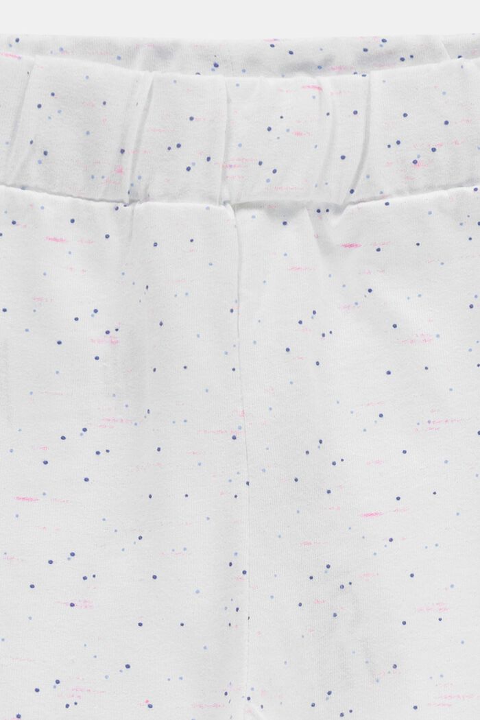 Jerseyowe szorty z bawełny organicznej, WHITE, detail image number 2