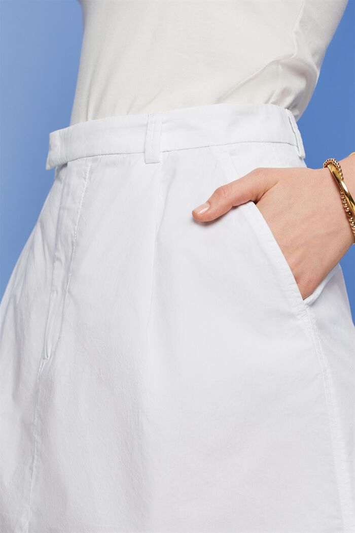 Spódnica mini ze 100% bawełny, WHITE, detail image number 2