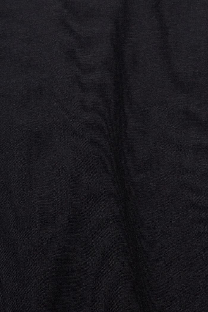 Koszulka z długim rękawem i dekoltem w serek, 2 szt. w opakowaniu, BLACK, detail image number 5