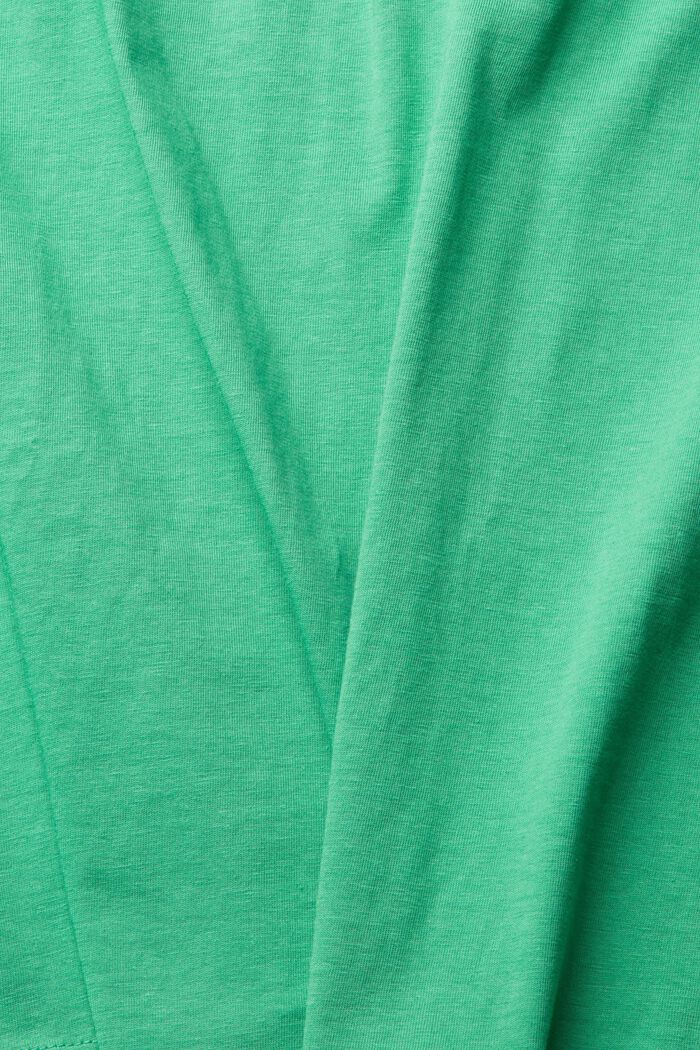 T-shirt z dżerseju z dużą naszywką, GREEN, detail image number 5