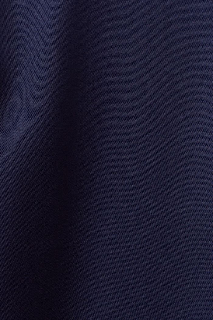 Satynowa bluzka z długim rękawem, DARK BLUE, detail image number 5
