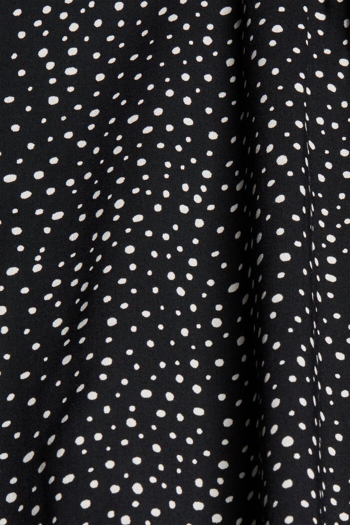 Bluzka henley z nadrukiem, LENZING™ ECOVERO™, BLACK, detail image number 4