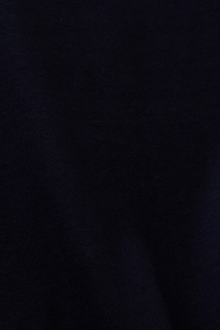Bluzka z długim rękawem z bawełny, NAVY, detail image number 5