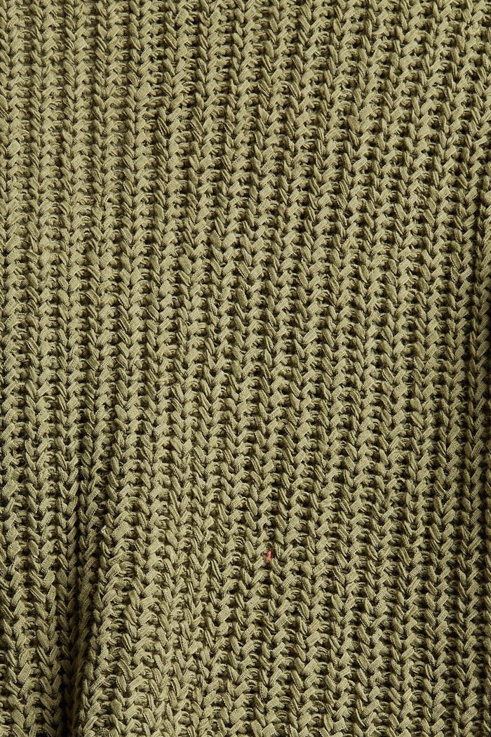 Sweter z mieszanki bawełnianej, LIGHT KHAKI, detail image number 1