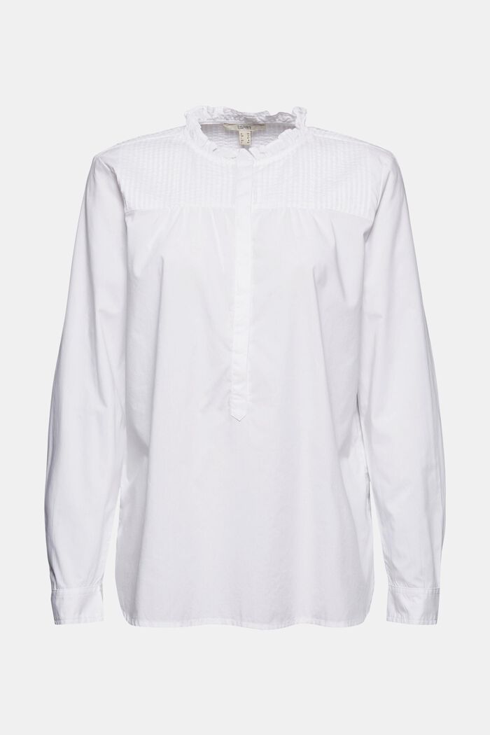 Bluzka z bawełny organicznej, WHITE, detail image number 0
