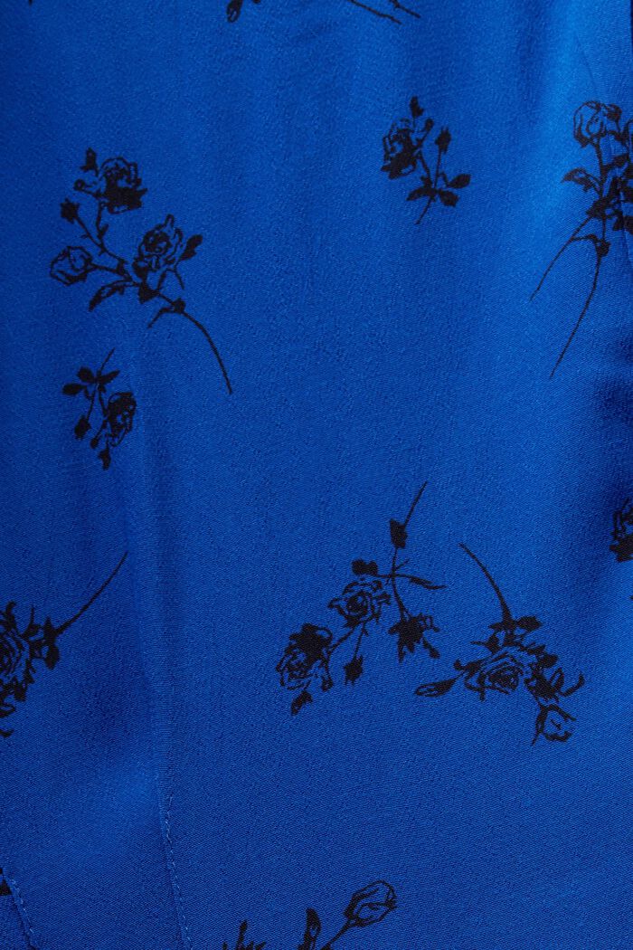 Sukienka midi z dekoltem w serek i nadrukiem, BRIGHT BLUE, detail image number 6